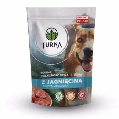 Märg koeratoit TURNA lambalihaga, täissööt täiskasvanud koertele, 500 g