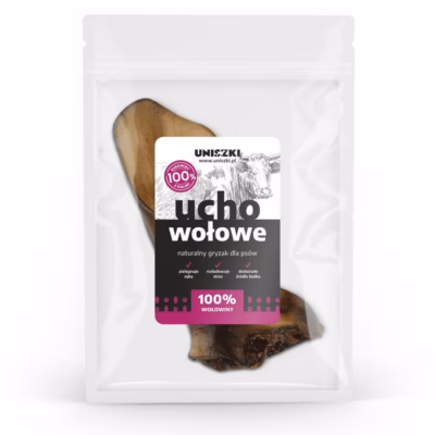 Koera närimismaius UNISZKI Medium Beef Ear, veisekõrv, 1 tk