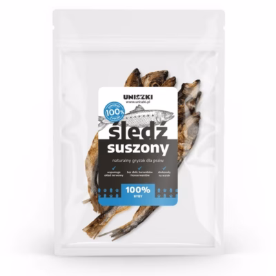 Kuivatatud heeringas koerale UNISZKI, naturaalne maius, 50 g
