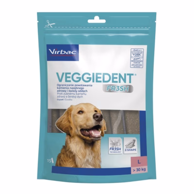 Koera hambanäks Virbac Veggiedent Fresh L, suurtele tõugudele (25–45 kg), 500 g
