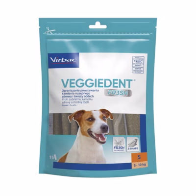Hambanäks Virbac Veggiedent Fresh S koertele (5–10 kg), 456 g