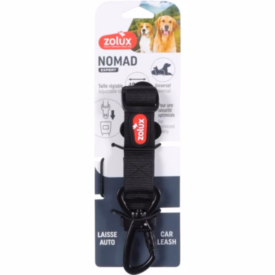 Koera autos turvavöö ZOLUX Nomad Expert, reguleeritav 40–60 cm, must