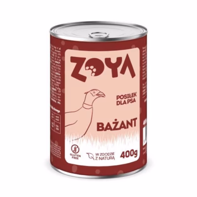 Koera märgtoit ZOYA Pheasant, täissööt täiskasvanud koertele, 400 g