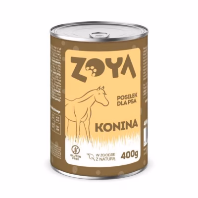 Koera märgtoit ZOYA Horse, täissööt täiskasvanud koertele, 400 g