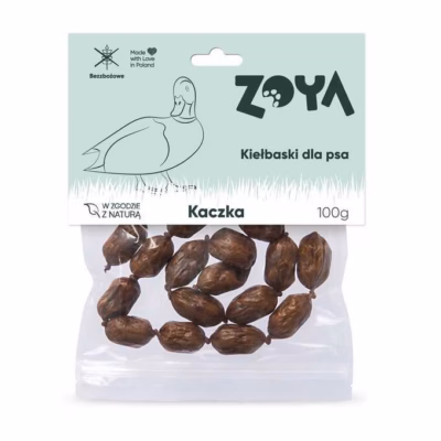 Koera maius ZOYA Duck Sausages, pardimaitseline, 100 g