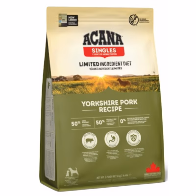 Koera kuivtoit ACANA Singles Mono Yorkshire Pork, 2 kg, täissööt täiskasvanule