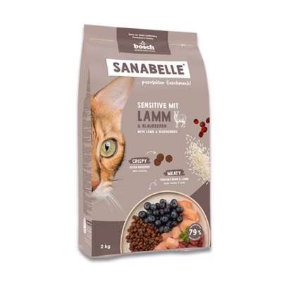 Kuiv kassitoit Bosch Petfood BOSCH Sanabelle Sensitive lambaga, 2 kg