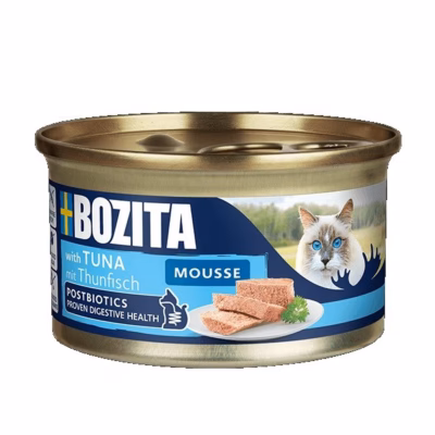 Märg kassitoit BOZITA Mousse Tuna, täissööt täiskasvanud kassile, 85 g