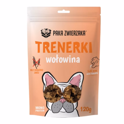 Koera maius PAKA ZWIERZAKA Beef treats Mono, veiselihaga, monoproteiin, 120 g