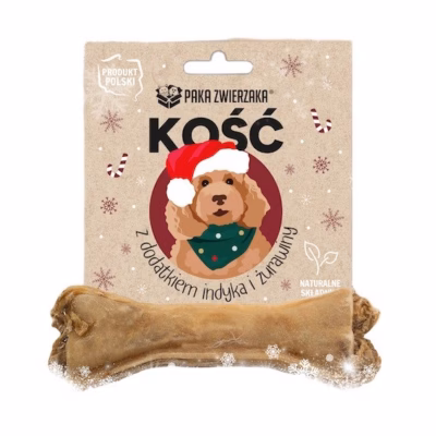 Koera maius PAKA ZWIERZAKA luu kalkuni ja jõhvikatega, 12 cm, 55 g