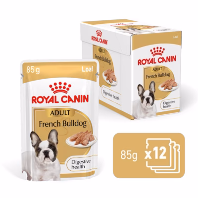 Koera märgtoit Royal Canin French Bulldog Adult Digestive Health Loaf, 1,1 kg
