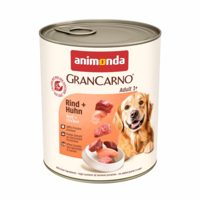 Koera märgtoit ANIMONDA GranCarno, veiseliha kanaga, 800 g