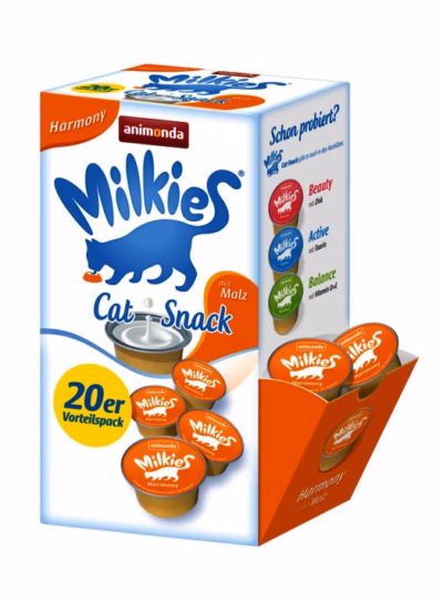 Vedelkassimaitse animonda Milkies Harmony, piimamaitseline, 20 × 15 g