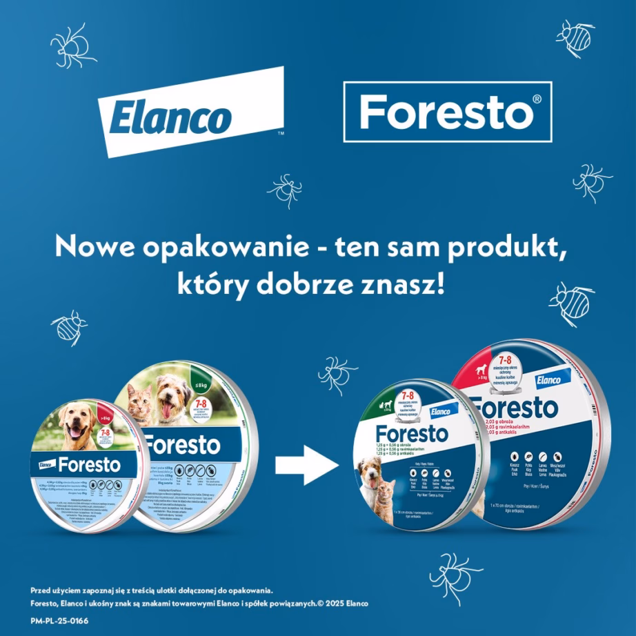 Kirbu- ja puugivastane kaelarihm ELANCO Foresto koertele üle 8 kg, 70 cm - 2
