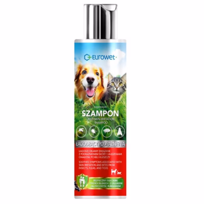 Lemmikloomašampoon EUROWET Skin irritation koertele ja kassidele, 200 ml