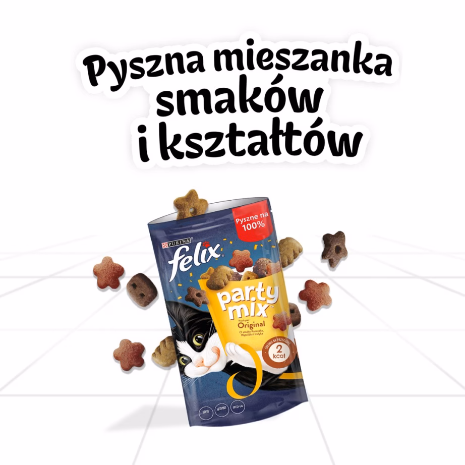 Kassimaius PURINA Felix Party Mix Original, 60 g (kotike) - 4
