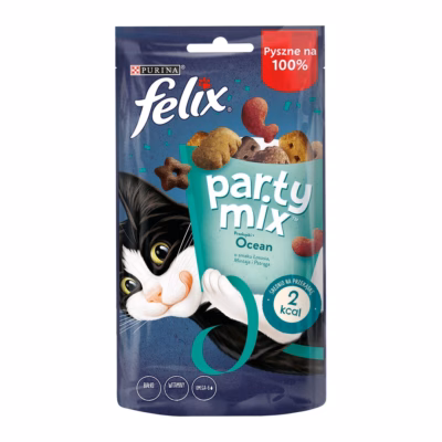 Kassimaitsemaiused PURINA Felix Party Mix Ocean Mix, kala, 60 g
