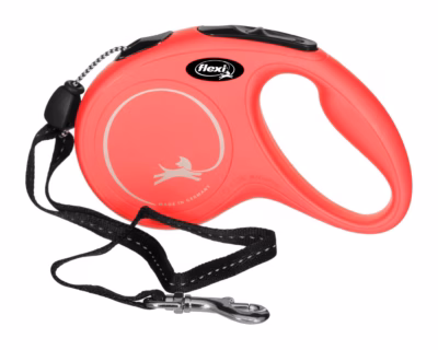 Rullikuga köisjalutusrihm flexi New Classic M, 5 m, kuni 20 kg, must