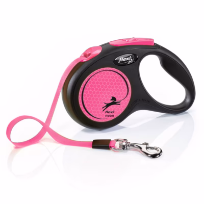 Keritav jalutusrihm koerale flexi New Neon S, lint 5 m, kuni 15 kg