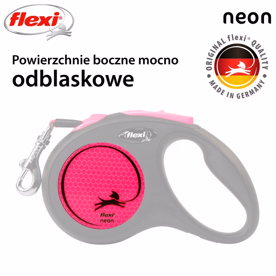 Keritav jalutusrihm koerale flexi New Neon S, lint 5 m, kuni 15 kg - 6