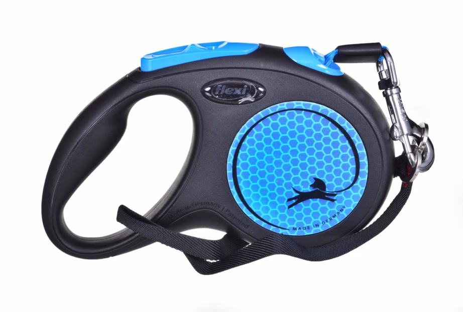 Rullrihm koerale flexi New Neon M, teip 5 m, kuni 25 kg, sinine - 5