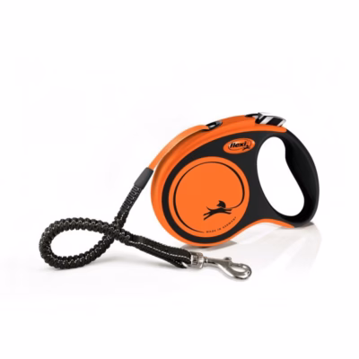 Koera rullrihm flexi Xtreme M, 5 m, teibirihm, kuni 35 kg, oranž