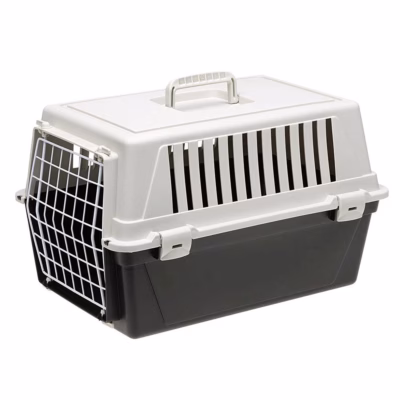 Lemmikloomatransportpuur FERPLAST Atlas 20 EL, 58 × 37 × 32 cm, must/valge