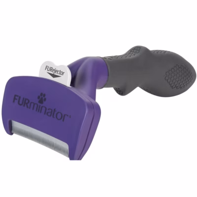Karvahooldusvahend FURminator pikakarvalisele kassile, suurus M/L, must