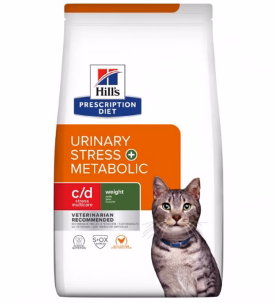 Kasside kuivtoit Hill's Prescription Diet c/d Urinary Stress + Metabolic, kana, 1,5 kg
