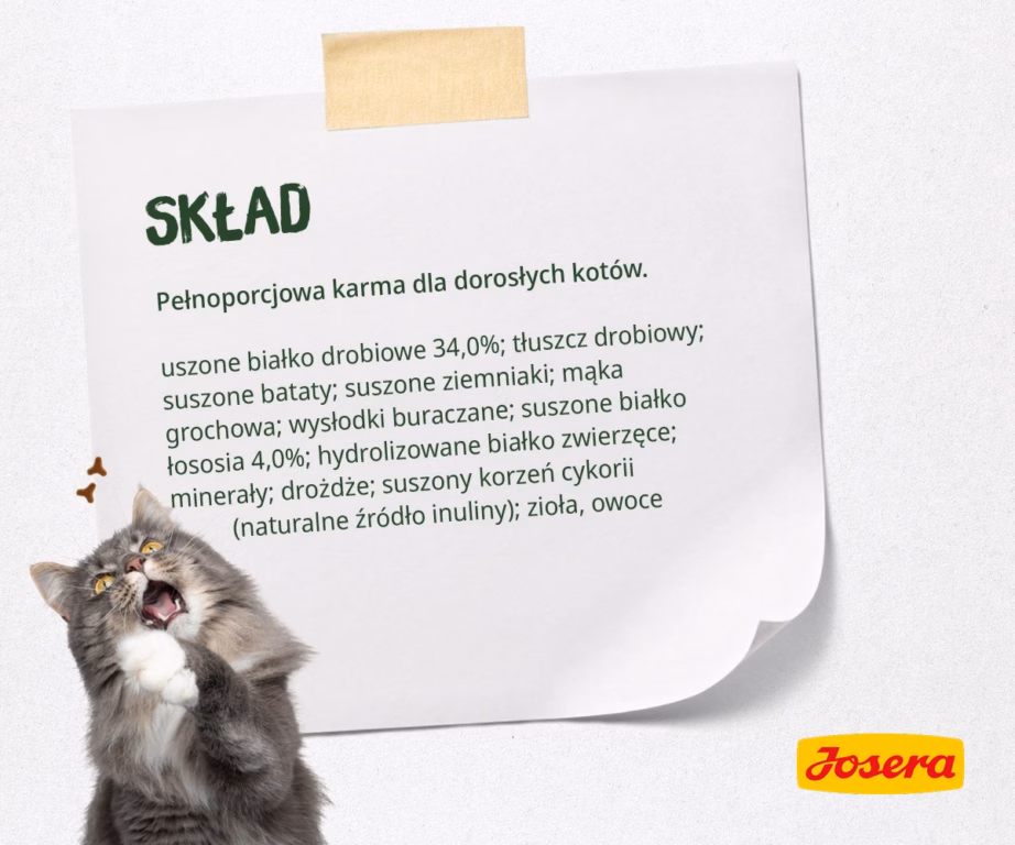 Kasside kuivtoit JOSERA NatureCat Adult, linnuliha ja lõhe, 2 kg - 6