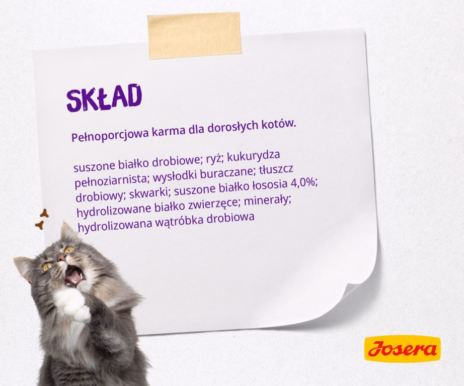 Kasside kuivtoit JOSERA Culinesse Adult, linnuliha ja lõhe, 2 kg - 3