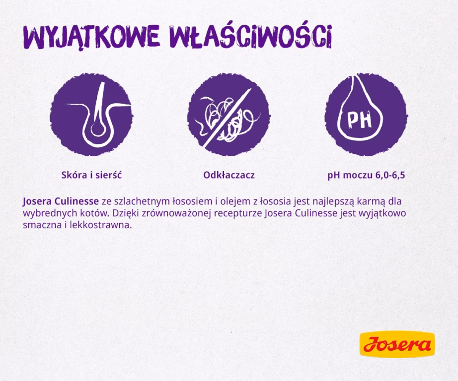 Kasside kuivtoit JOSERA Culinesse Adult, linnuliha ja lõhe, 2 kg - 5