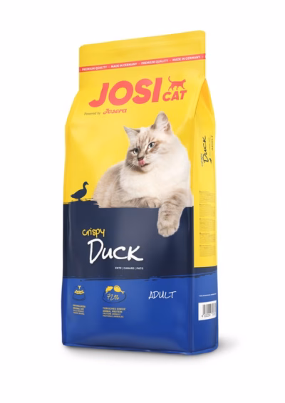 Kasside kuivtoit JOSERA JosiCat Crispy Duck, täiskasvanud kassidele, 18 kg