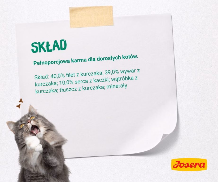 Kasside märgtoit JOSERA Fillet kanfileega ja pardiga, 70 g, kotike - 4