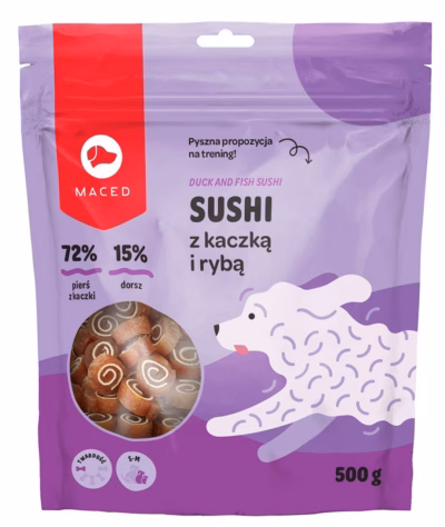 Koera maius MACED Duck and fish sushi, part ja kala, 500 g