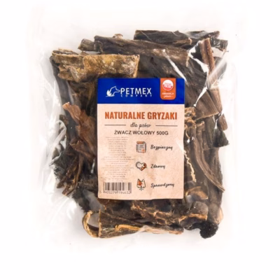 Hambaid toetav koera närimismaius PETMEX veise vats, 500 g