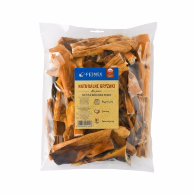 Närimismaiustus koerale PETMEX veisenahk 15 cm, 1000 g