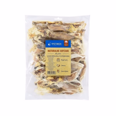 Koera närimismaius PETMEX küülikukõrvad karvaga 500 g