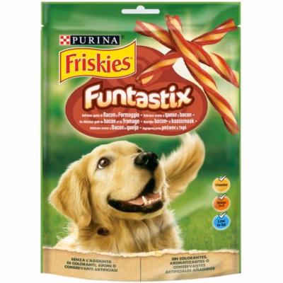 Koera närimismaius Purina Friskies Funtastix Adult, linnulihamaitseline, 175 g