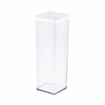 Maiusemahuti rotho Loft, 2 l, 10 × 10 × 28,5 cm, valge/läbipaistev
