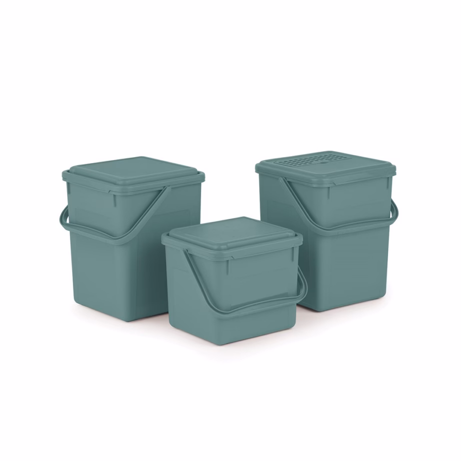Jäätmesorteerimiskonteiner Rotho, 9 l, roheline, riputusavaga - 2