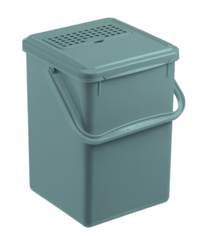 Jäätmesorteerimiskonteiner Rotho Roheline, 9 l, söefiltriga, roheline