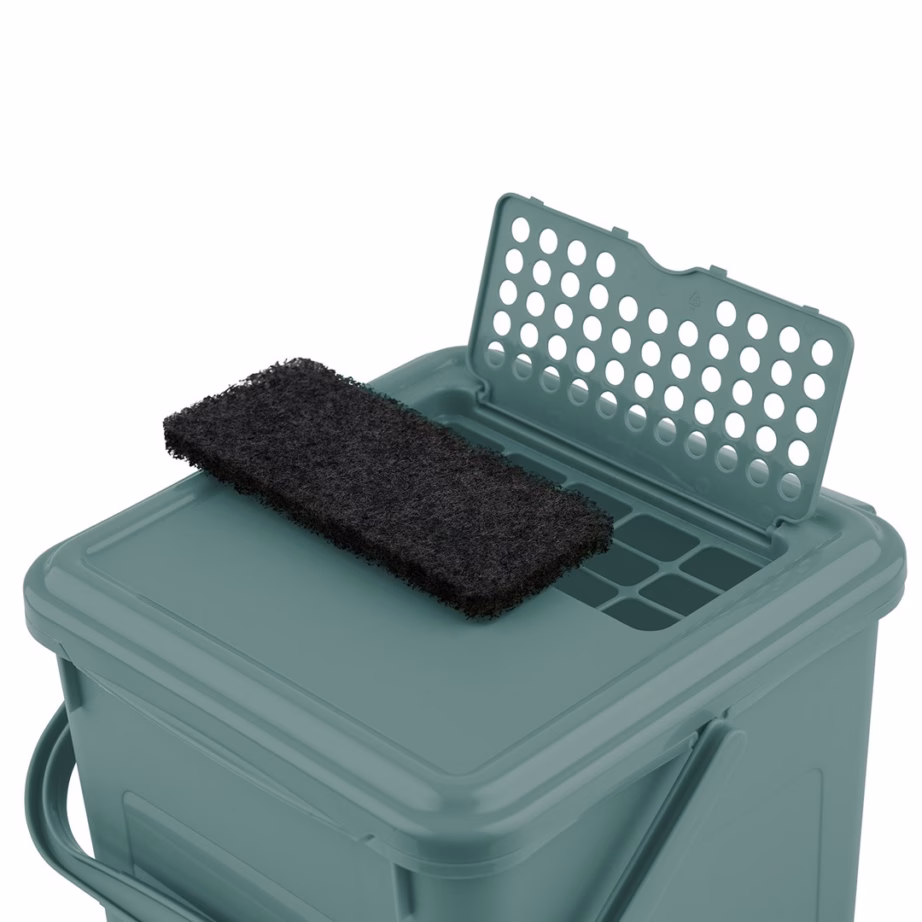 Jäätmesorteerimiskonteiner Rotho Roheline, 9 l, söefiltriga, roheline - 4