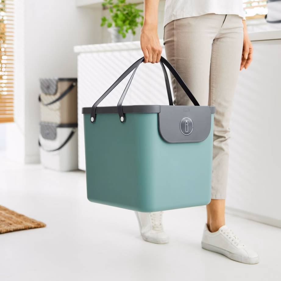 Jäätmesorteerimiskonteiner ROTHO Albula, 40 l, roheline - 2