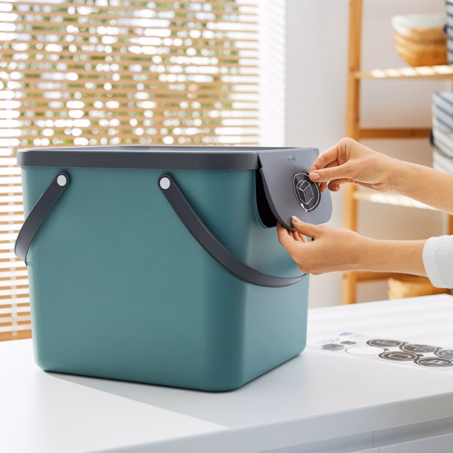 Jäätmesorteerimiskonteiner ROTHO Albula, 40 l, roheline - 4