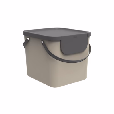Jäätmete sorteerimise konteiner ROTHO Albula Cappuccino, 40 l