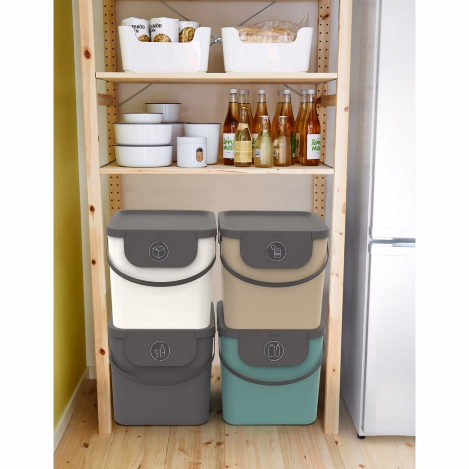 Jäätmesorteerimiskonteiner Rotho Albula Horizon Sinine, 40 l - 4