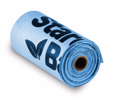 Kompostitavad lemmiklooma väljaheitekotid Starch Bag Starchbag BIO, helesinised
