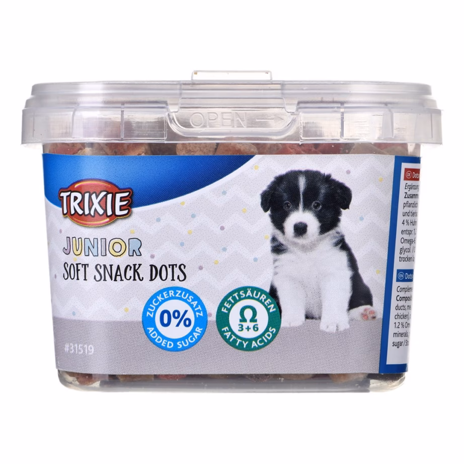 Koeramaius TRIXIE Junior Dots, kana ja lõhe, 140 g - 4