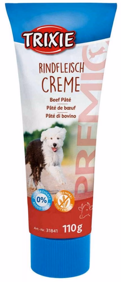 Koerapasteet TRIXIE Rindfleisch Creme, veiselihamaitseline tuub, 110 g